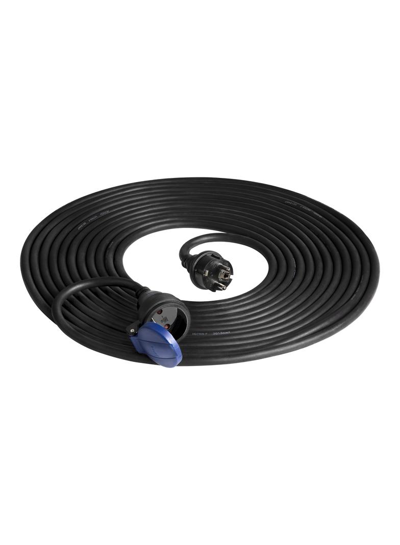 Przedłużacz warsztatowy bryzgoszczelny IP44 1x2P+Z 10m kabel gumowy olejoodporny H07RN-F 3x1,5mm2 OR
