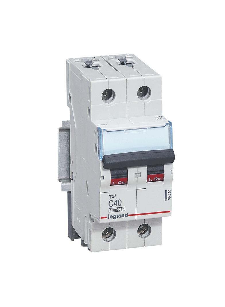 Wyłącznik Nadprądowy S 312 2P C40A 10000A TX3 404209 LEGRAND