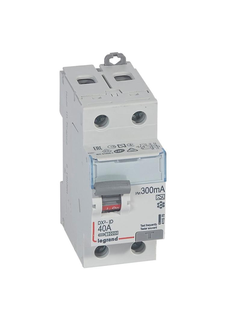 Wyłącznik Różnicowoprądowy P 302 2P 40A 300Ma Typa DX3 411570 LEGRAND