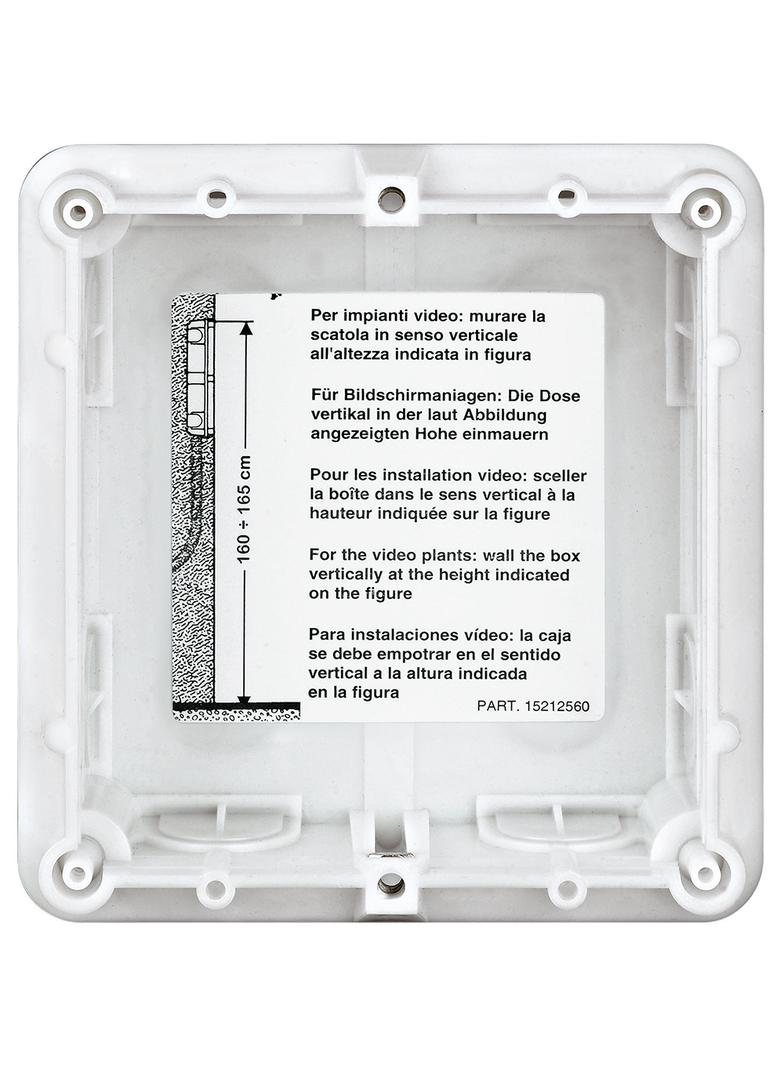 PUSZKA PODTYNKOWA DO PANELI SFERA - 1 MODUŁ, Bticino