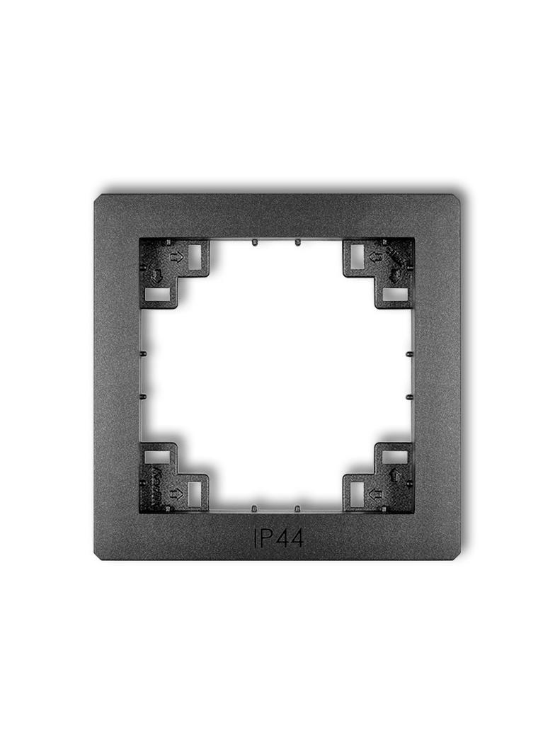 DECO Ramka pośrednia do łączników IP44 grafitowa