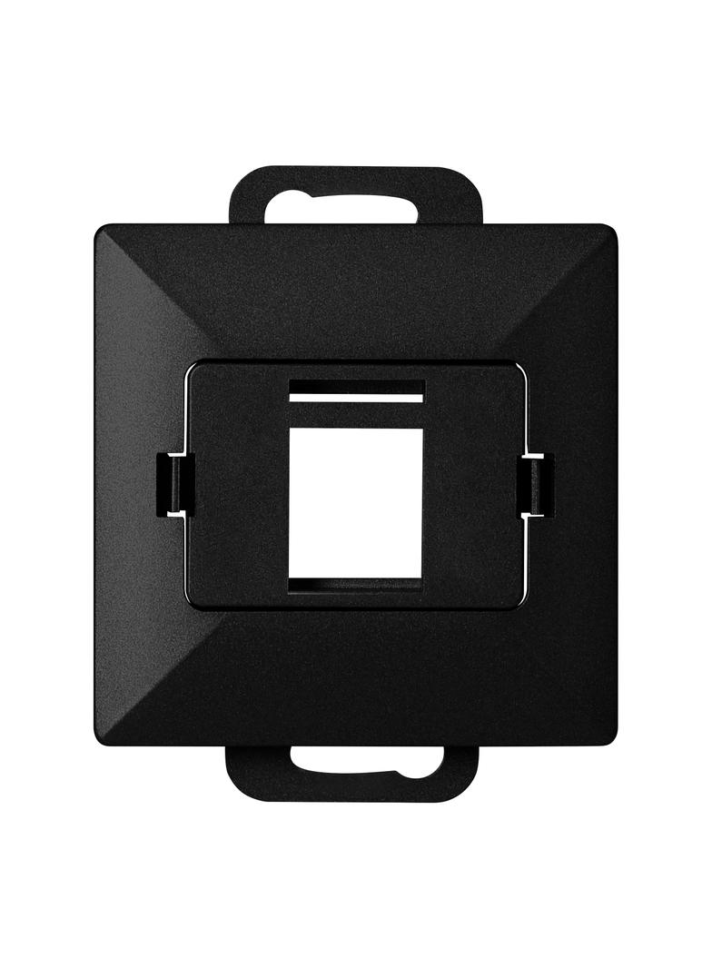 Płytka czołowa + 1xRJ45 Pearl, PC+ARJ45/P1, czarny OR-OE-7717/B ORNO