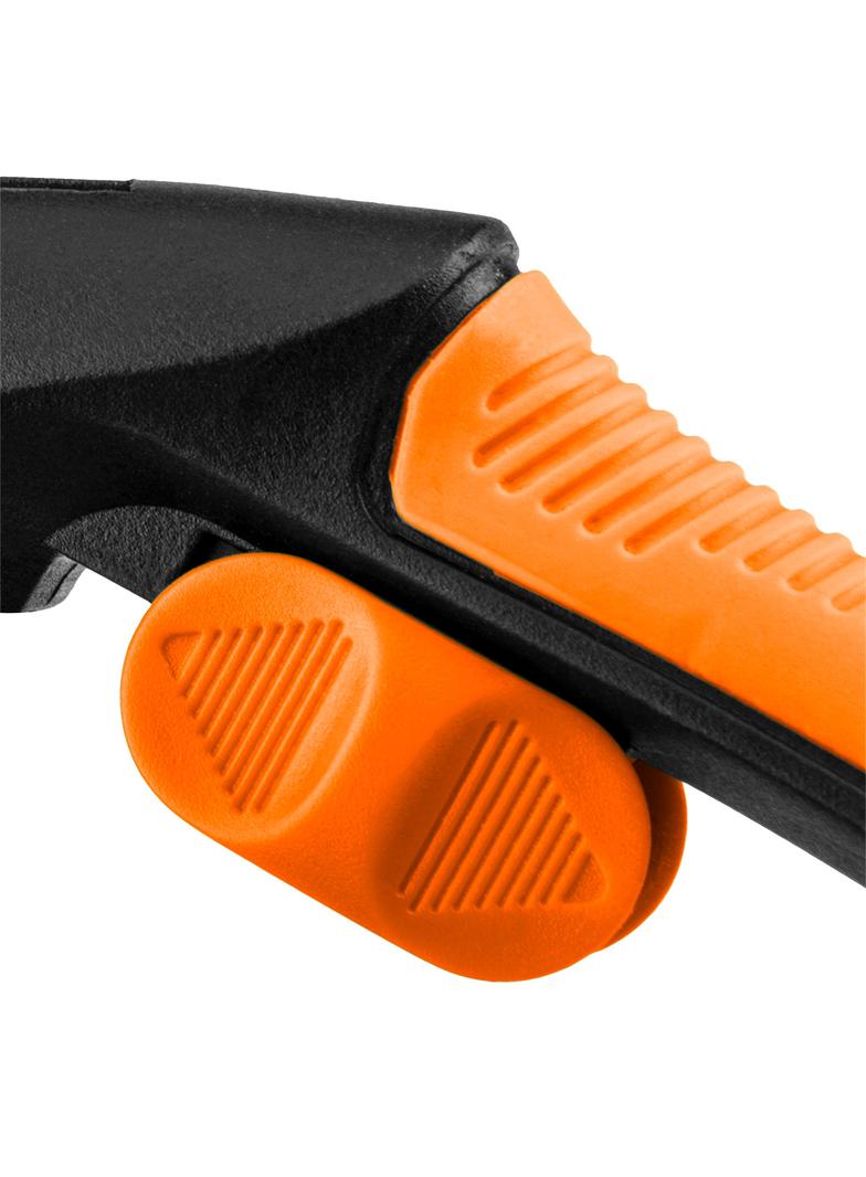 Sekator kowadełkowy 210 mm, zakres do 20 mm, materiał: PP, uchwyt pokryty gumą TPR