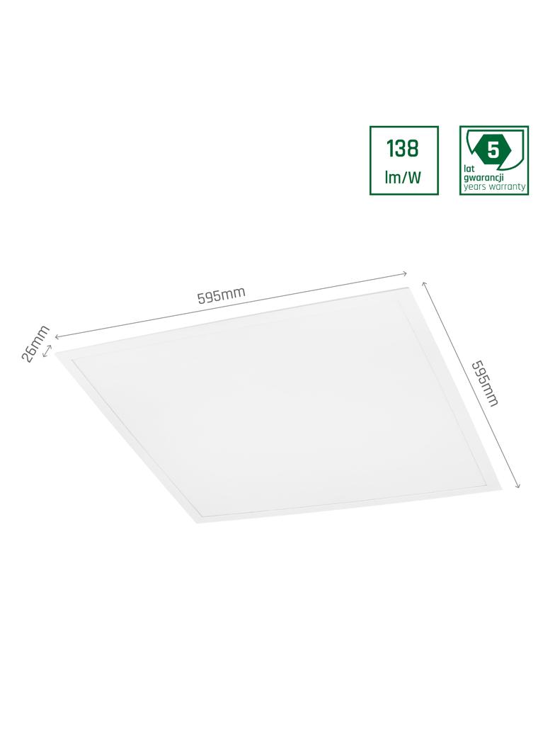ALGINE PANEL BACKLIGHT DRIVER PHILIPS 40W NW 230V 120st IP20 600x600x26 BIAŁY 5 lat gw. podtynk