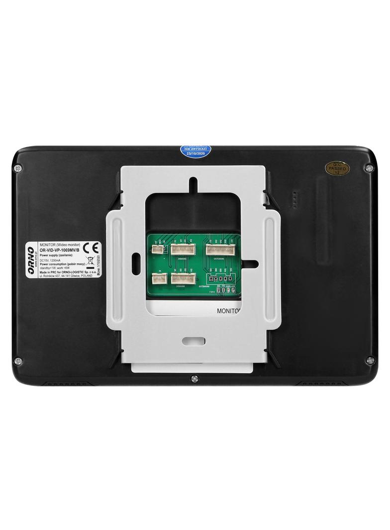 Zestaw wideodomofonowy bezsłuchawkowy kolor LCD 7" z czytnikiem breloków zbliżeniowych interkom OR-V