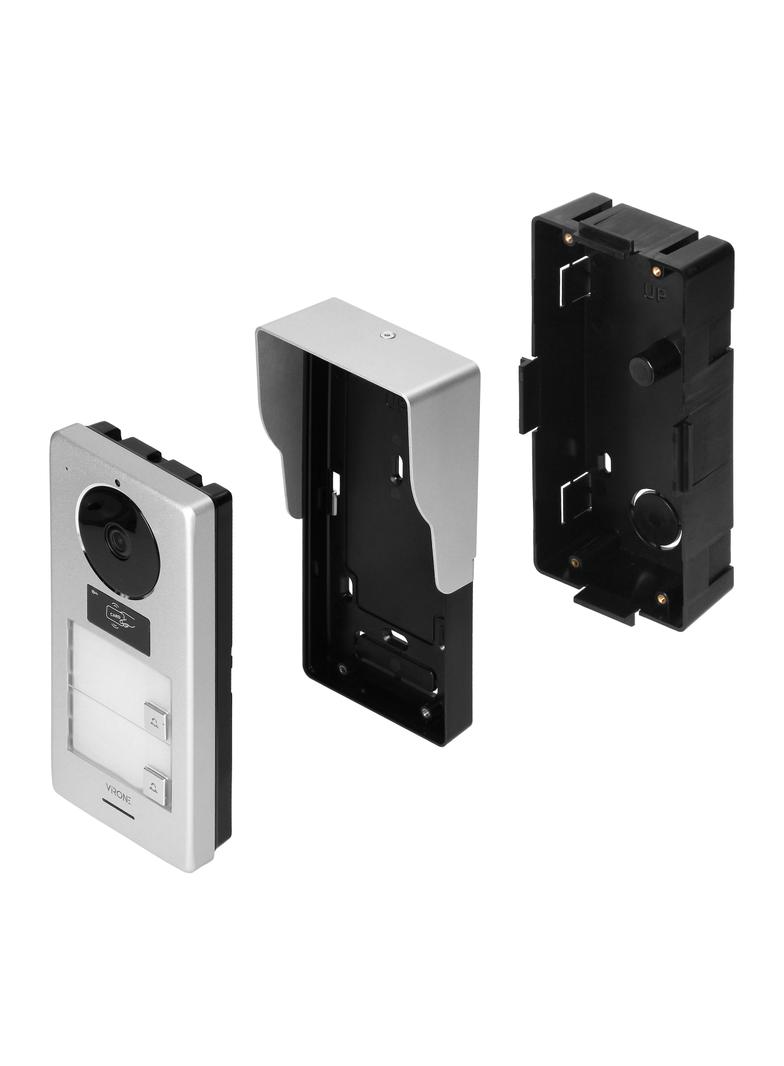 Wideodomofon Dwurodzinny WIFI Domofon breloki 2 monitory 7 cali aplikacja TUYA ORNO