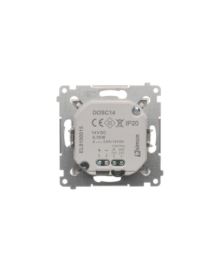 Simon 54 Oprawa oświetleniowa LED biały. z czujnikiem 14 V DC 064 W białe zimne 5900 K biały !Wymagany zasilacz 14V DOSC14A.01/11 KONTAKT