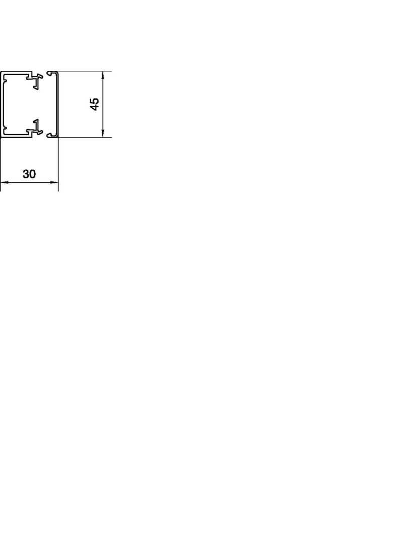 tehalit.LFH Kanał elektroinstalacyjny bezhalogenowy 30x45mm, biały LFH3004509016 HAGER