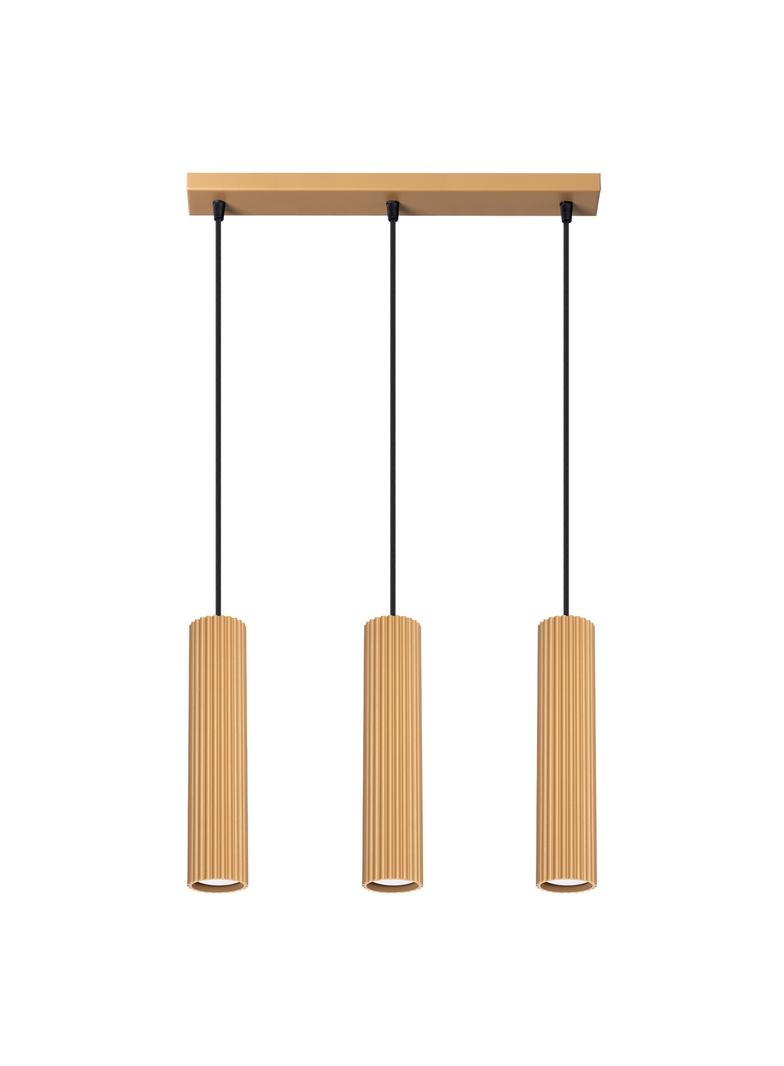 Sollux Lampa wisząca KARBON 3L złoty SL.1556