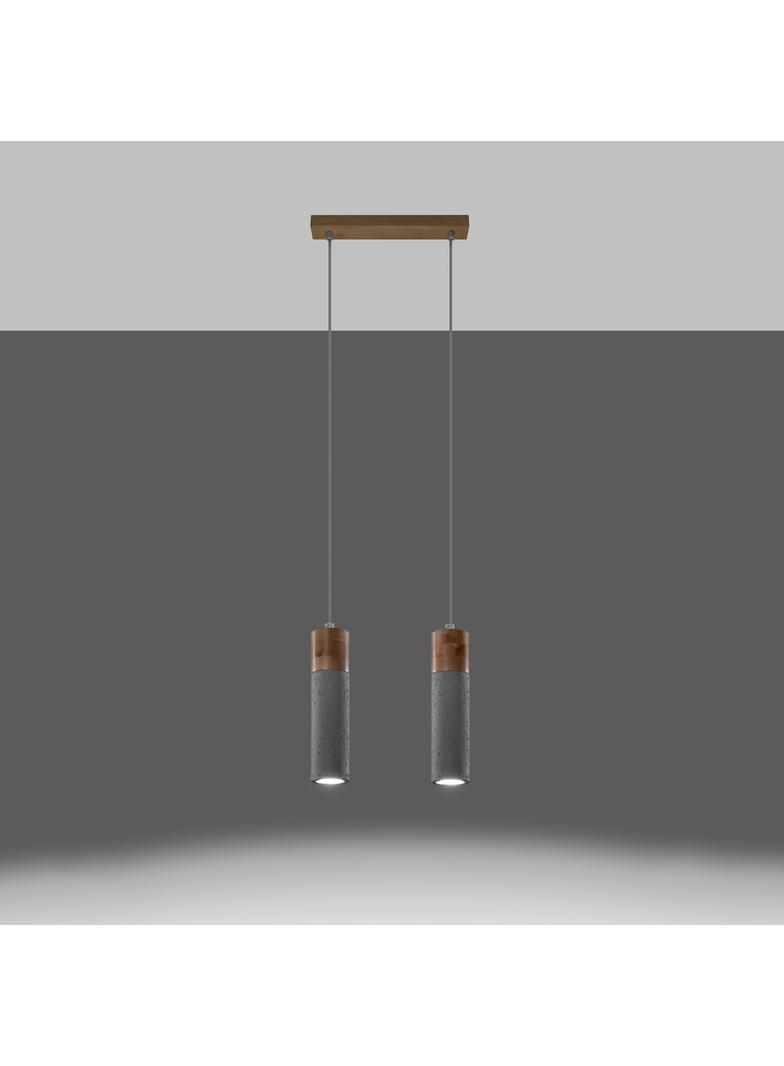 Sollux Lampa wisząca ZANE 2 szara SL.0966