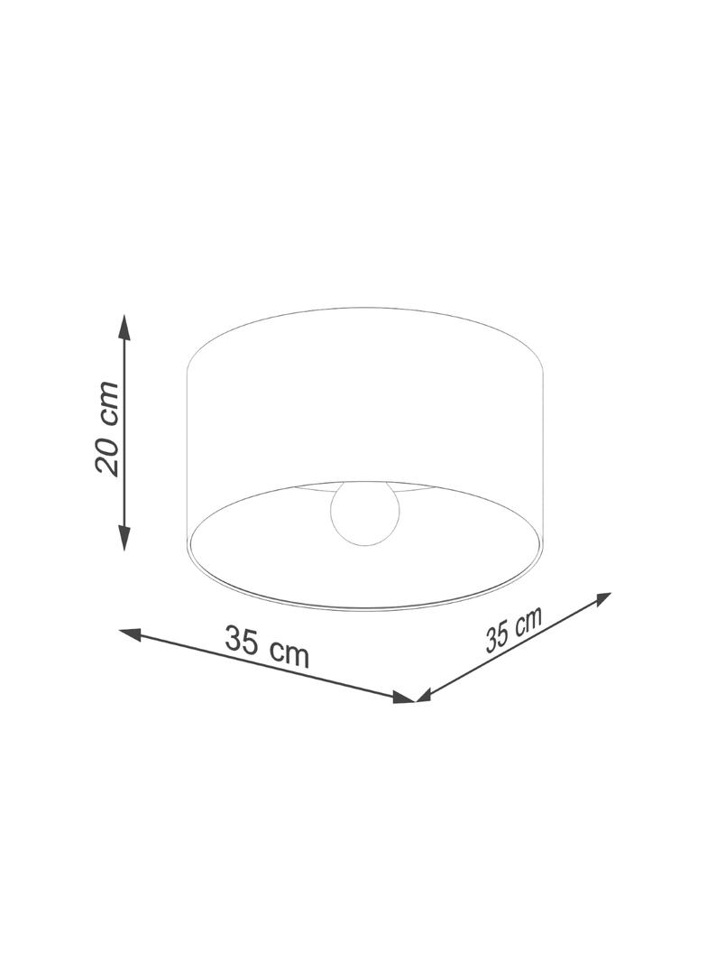 Plafon TELESTO biały/jasny brąz
