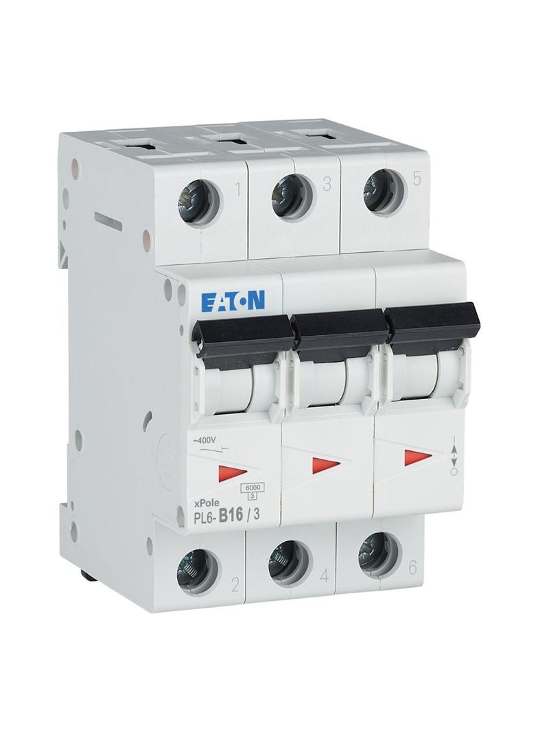 PL6-B16/3 Wyłącznik nadprądowy 6kA B16A 3P 286589 EATON