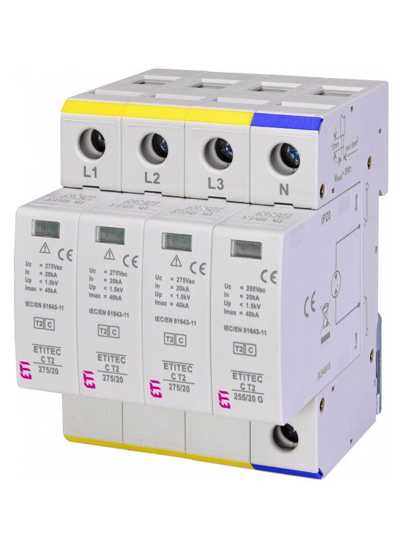Ogranicznik przepięć T2 (C) TEC C T2 275/20 3+1 002440403 ETI