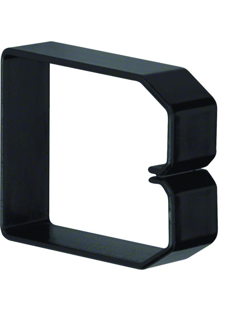 tehalit.BA6 Klamra do przewodów 80x60 czarny B800603 HAGER