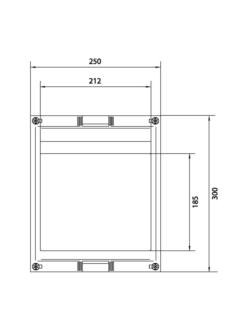 univers N Blok dla szyn zbiorczych poziomych 300x250mm UE21E2B HAGER
