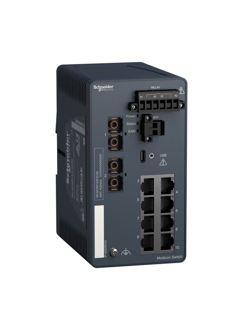 Modicon Switch Zarządzalny 8TX/2FX-SM