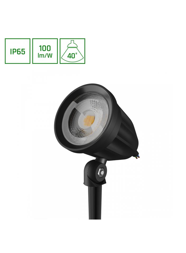 FLORI LIGERO OGRODOWA 6W WW 230V 40st IP65 53x77mm + 145mm spike CZARNY