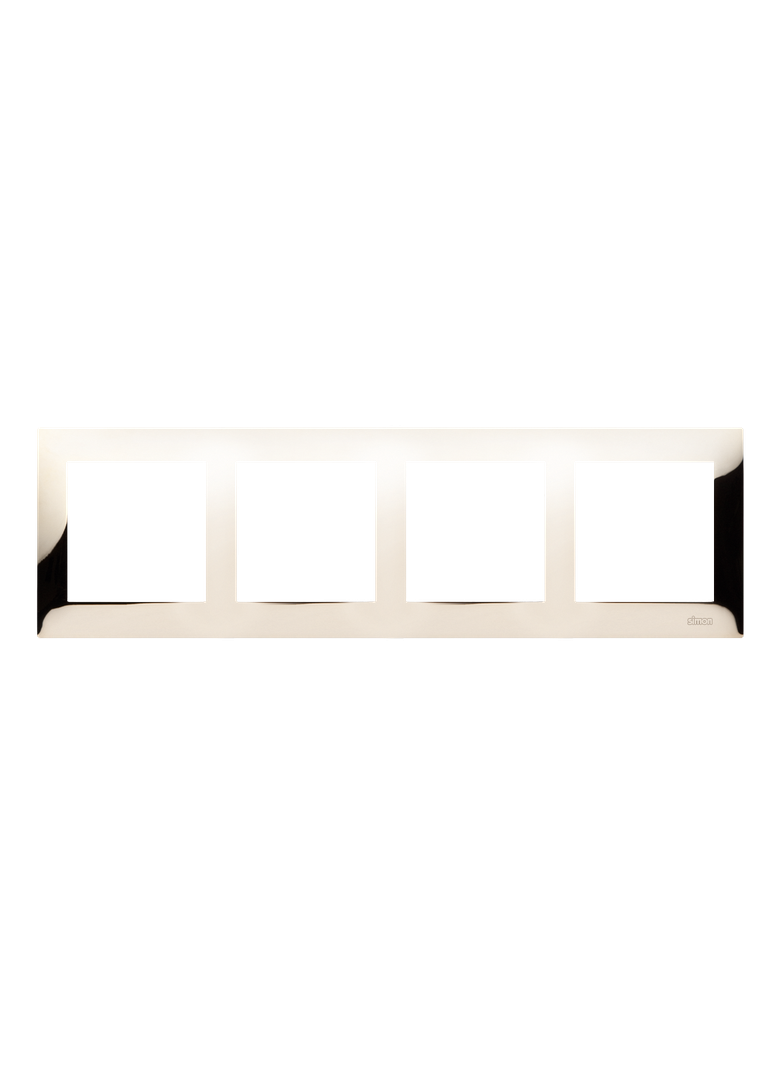 Simon 54 Premium Ramka 4-krotna PREMIUM IP20 / IP44 złoto DR4/66 KONTAKT