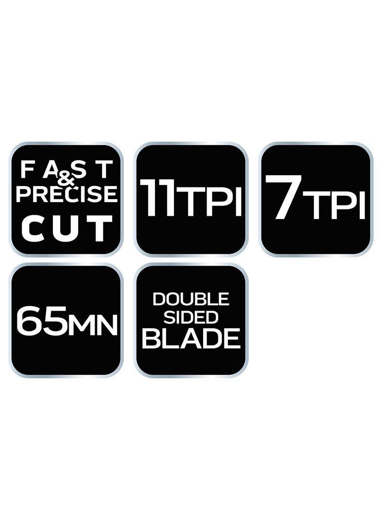 Piła japońska do cięcia dokładnego, dwustronna (7 i 11 TPI)