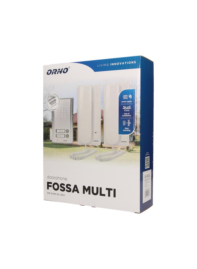 Zestaw domofonowy 2-rodzinny podtynkowy FOSSA MULTI OR-DOM-RL-903 ORNO