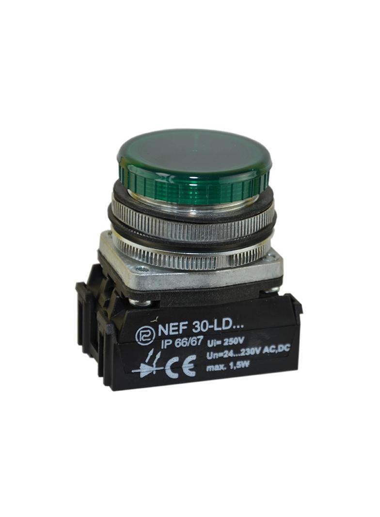 Lampka NEF30Lp/110V zielona