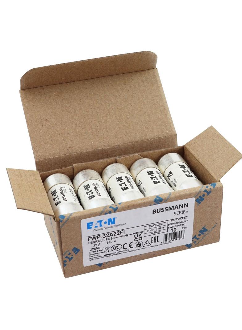 32A 690V 22X58 INDICATED 22 X 58MM 32A 690V 22X58 cylindryczna do półprzewodników wybijak 22 X 58MM