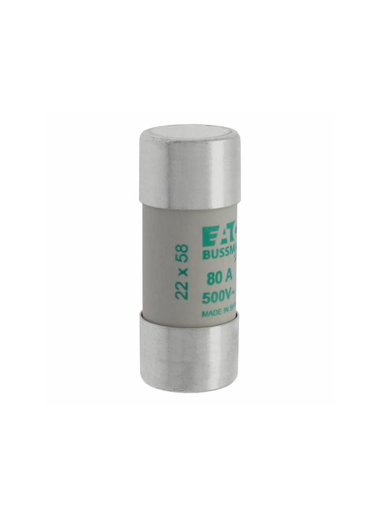 CYLINDRICAL FUSE 22 x 58 80A AM 500V AC Wkładka cylindryczna 22 x 58mm 80A AM 500V AC C22M80 EATON