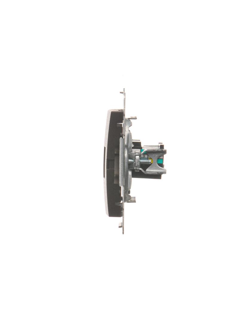 Simon 54 Gniazdo komputerowe RJ45 kategoria 5e + telefoniczne RJ12 brąz mat D5T.01/46 KONTAKT
