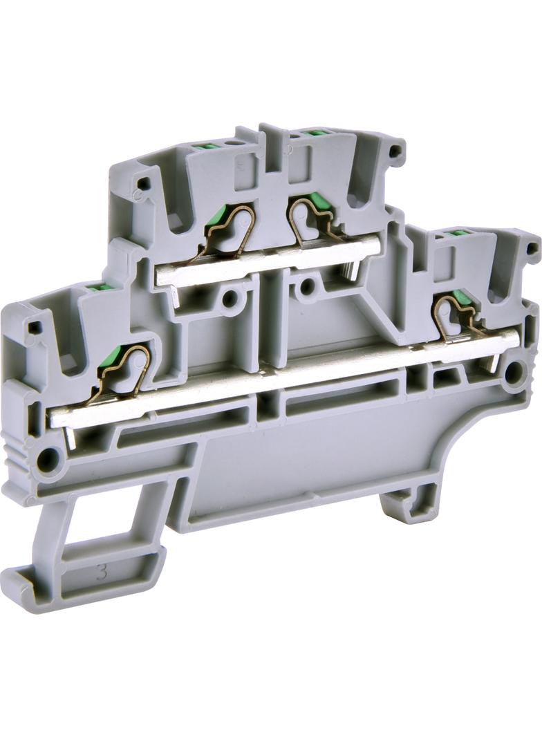 Złączka sprężynowa 2-poziomowa 2,5mm2 PUSH-IN (szara) ESH-EFD.2 003903267 ETI