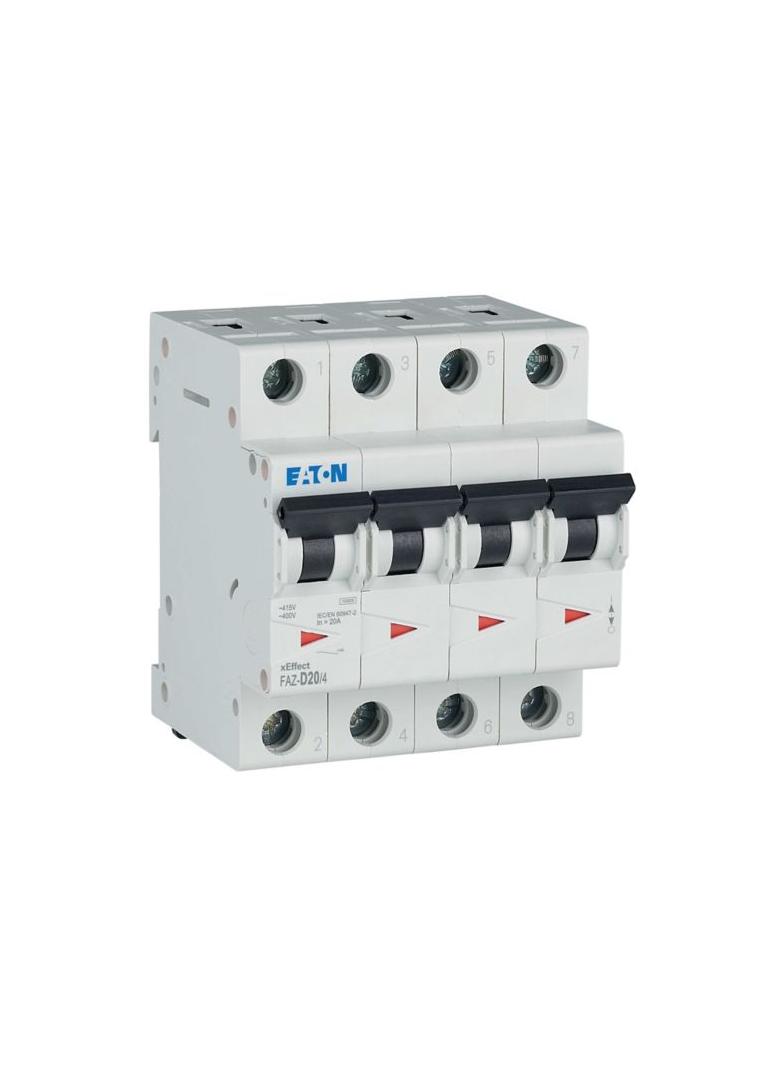 FAZ-D20/4 Wyłącznik nadprądowy 15kA D20A 4P 279085 EATON