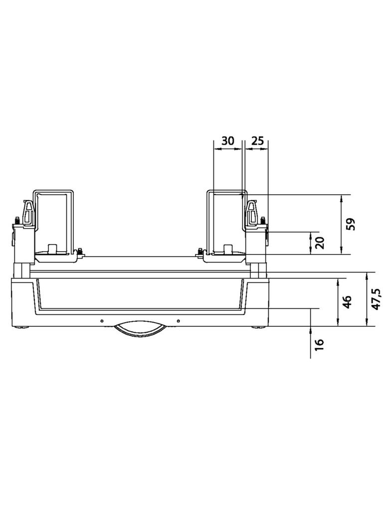 univers N Blok dla aparatów modułowych montowanych poziomo 2x12M 300x250mm UD21B1 HAGER