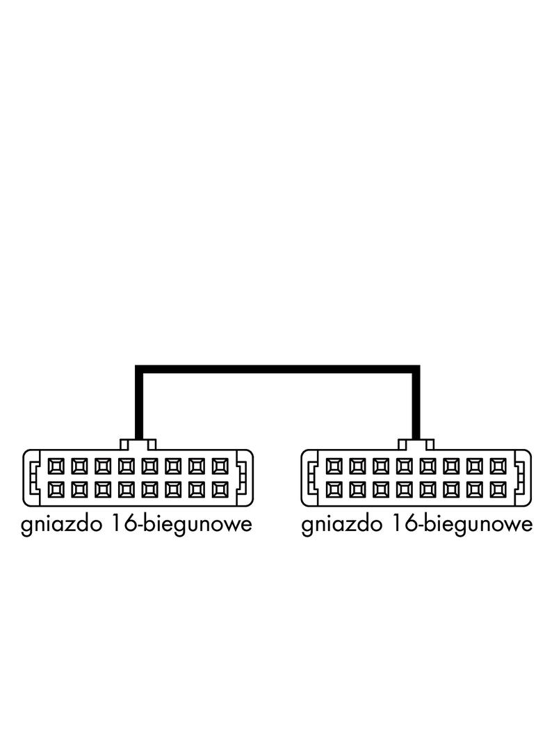 przewód taśmowy 16-bieg./16-bieg. 1m