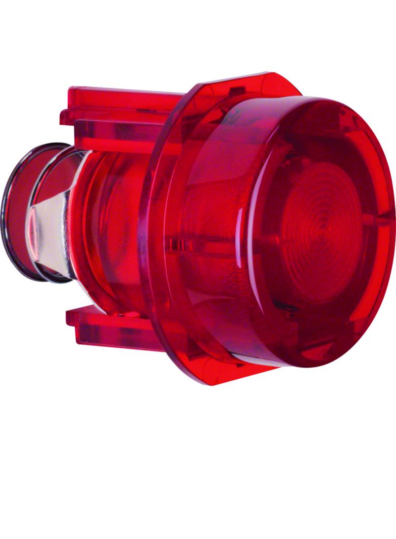 BERKER Przycisk do łącznika i sygnalizatora E10 czerwony przezroczysty 1279 HAGER