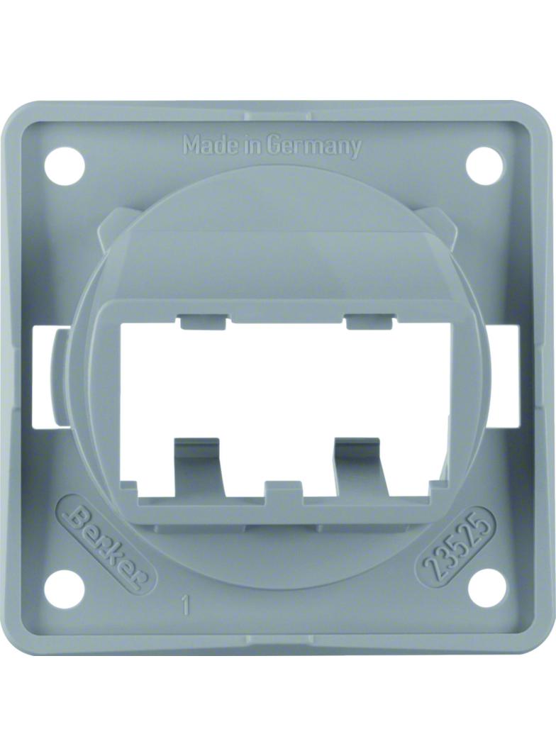BERKER Integro Flow Płytka nośna do 2 modułów MINI-COM szary 945592507 HAGER