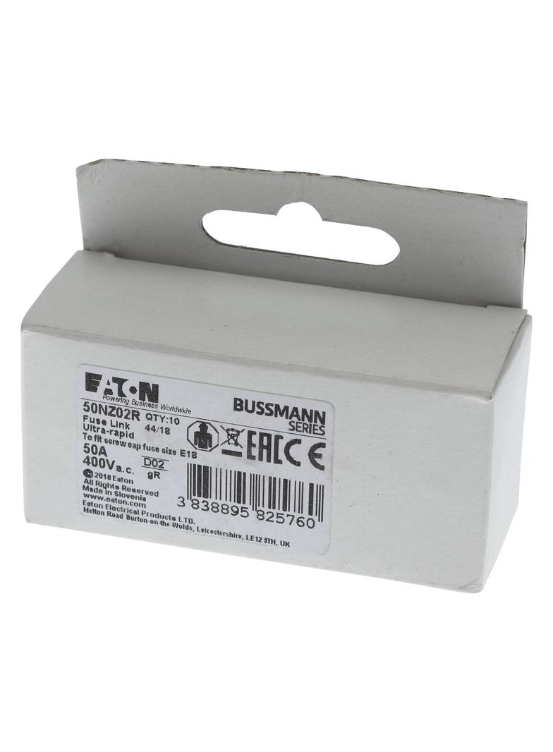 FUSE-D02 50A GR 400VAC E18 Wkładka D02 50A GR 400VAC E18 50NZ02R EATON