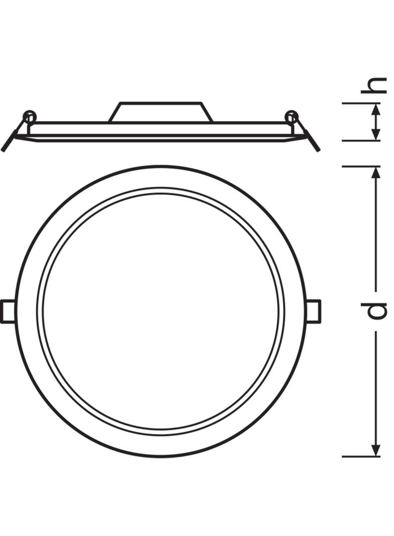 Panel LED Podtynkowy wpuszczany 18W 4000K DOWNLIGHT Slim DN210 okrągły 4058075079113 LEDVANCE