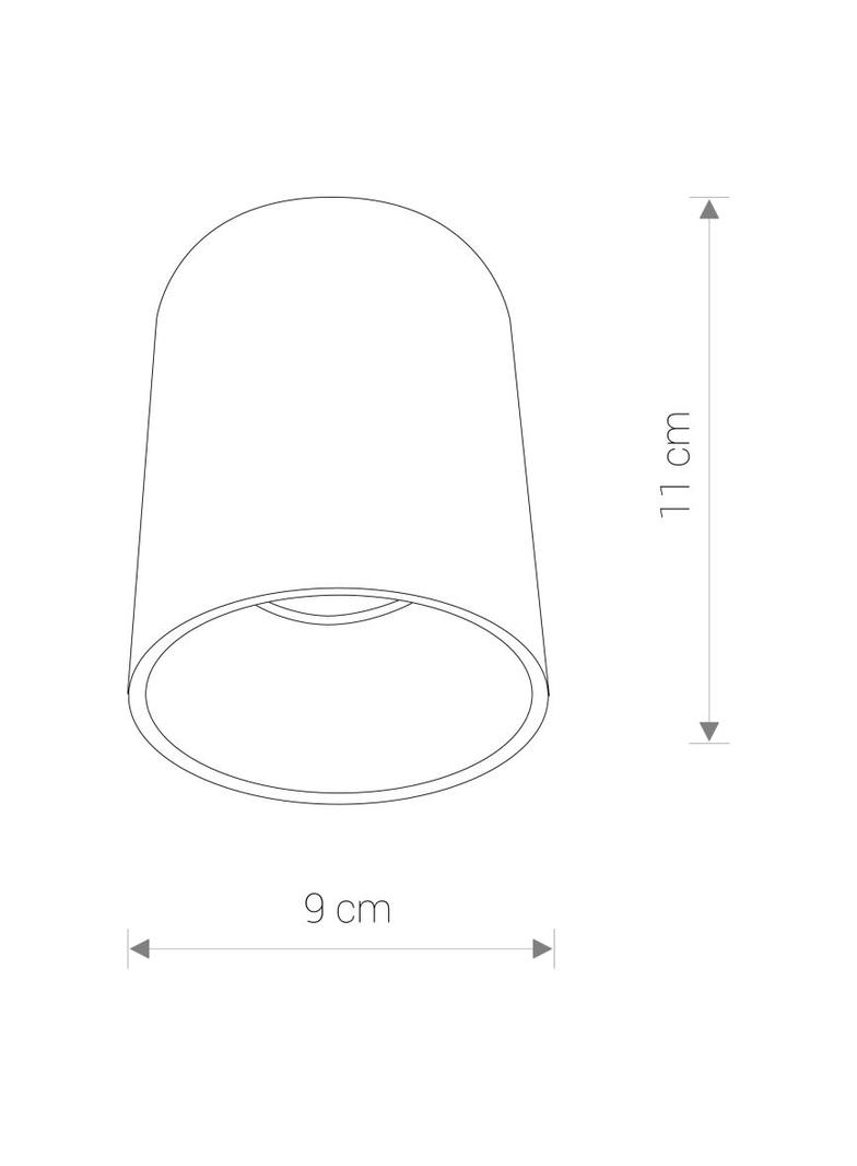Nowodvorski plafon techniczny Eye Tone GU10 biało/złoty 8926