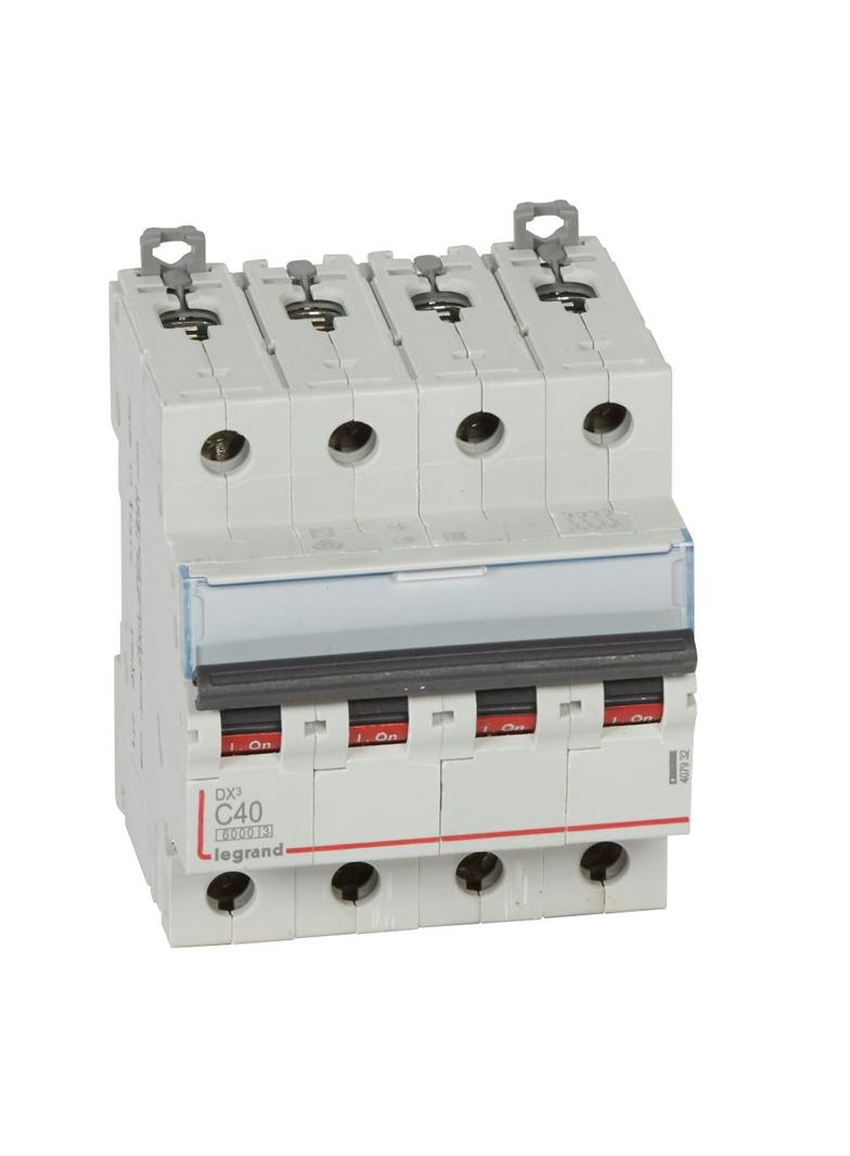 WYŁĄCZNIK NADPRĄDOWY S 304 4P C 40A 6000A SERII DX3, Legrand