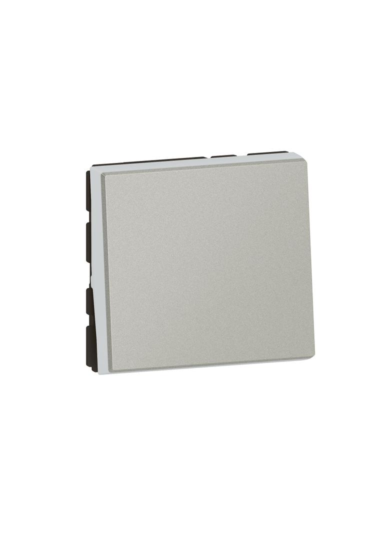Mosaic Przycisk Jednobiegunowy - 2 Moduły Aluminium 6X-250V 079240L LEGRAND