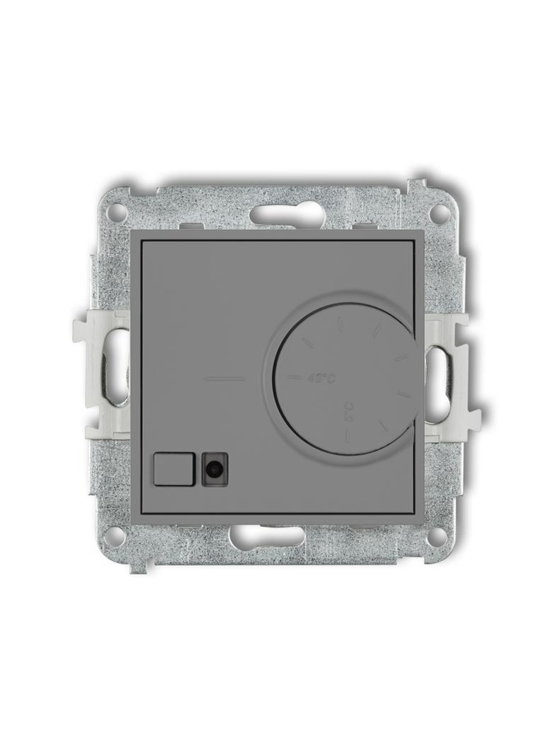 ICON Mechanizm elektronicznego regulatora temperatury z czujnikiem podpodłogowym szary mat