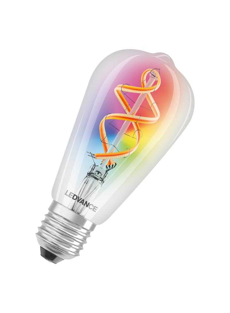 Lampa LED SMART+ WiFi CL Edison Filament szkło przezroczyste RGBW 30  4,5W/827 E27