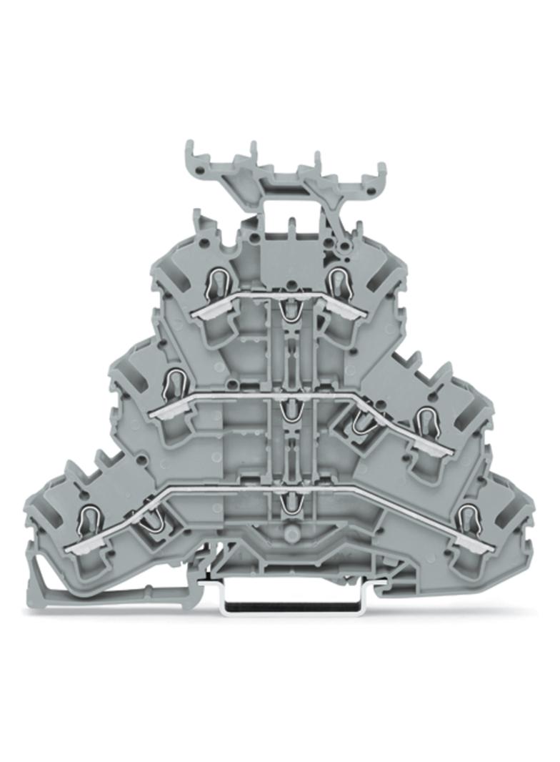 TOPJOBS złączka 3-piętrowa 2,5 mm2 L/L/L szara