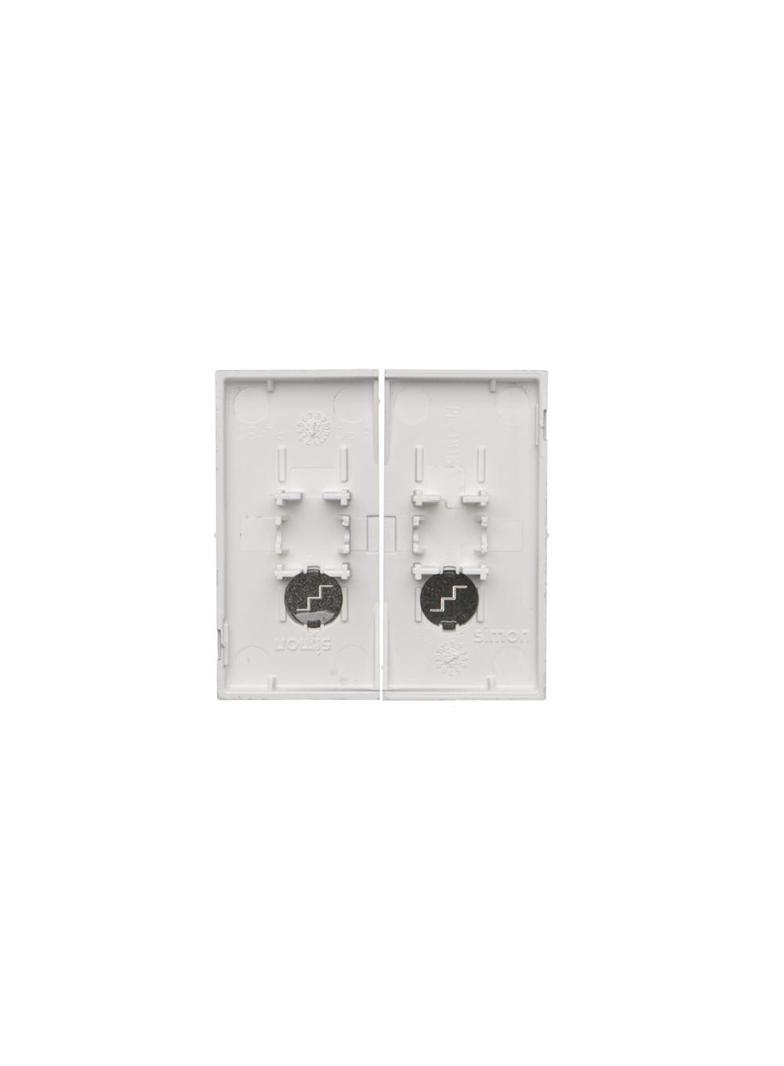 Simon 55 Klawisz podwójny z oczkami do: SW6/2L2M Aluminium mat TKW6/2L2/143 KONTAKT