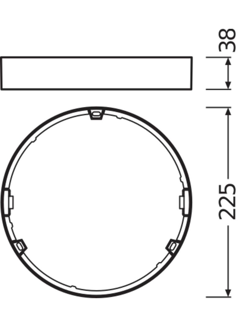 Ramka DOWNLIGHT SLIM FRAME DN 210 WT
