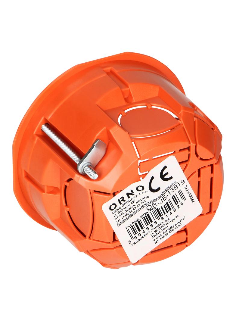 Puszka podtynkowa 60 mm płytka do płyt gipsowych OR-JB-13819 ORNO