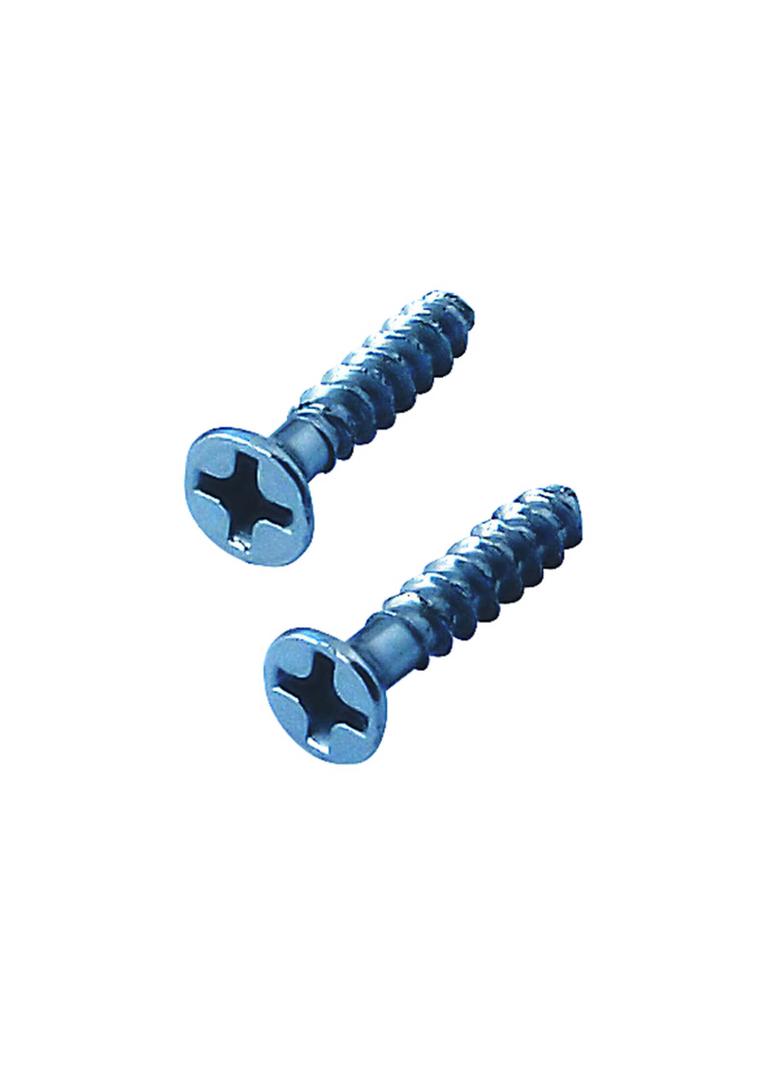 W16 ,  Wkręt osprzętowy do puszek elektroinstalacyjnych długość 16mm., metal