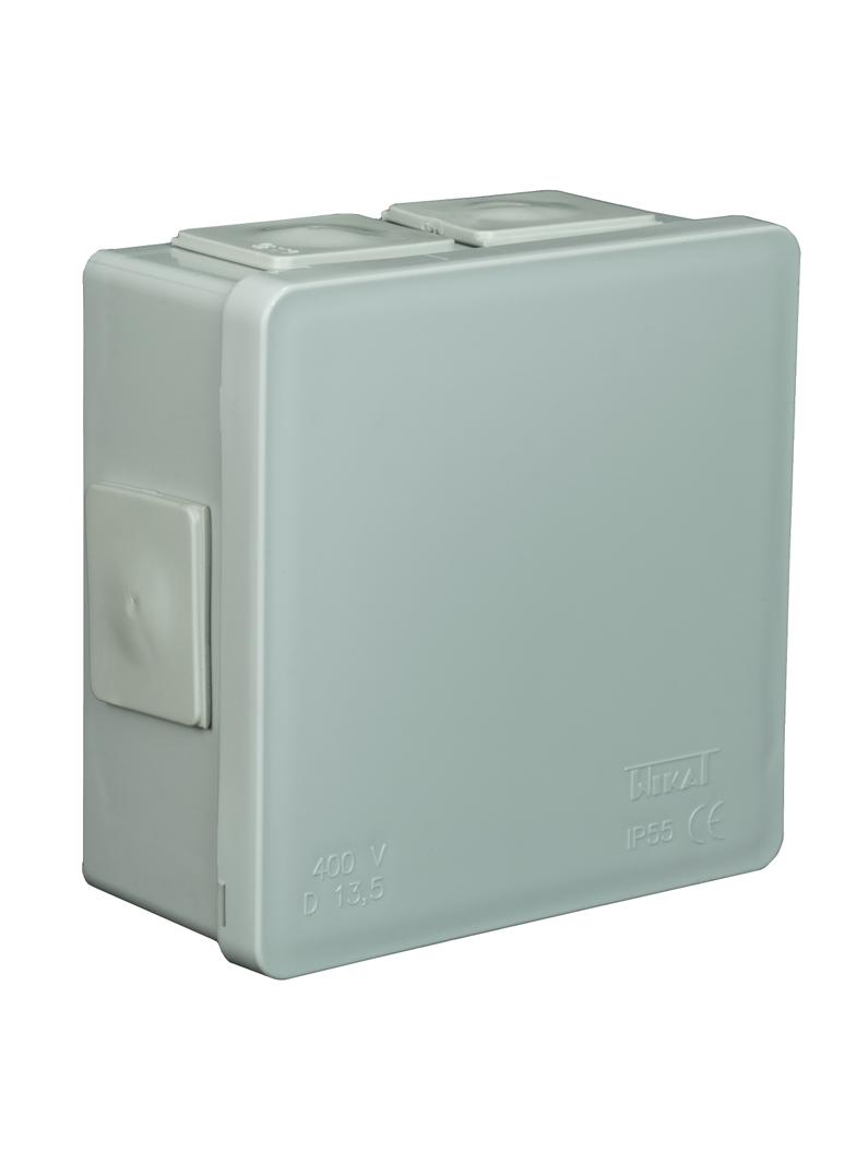 VP-02 Puszka n/t 86x86x40mm IP55 6-wl klik dł.gum. popiel VP 002-03 61.109 OPATÓWEK