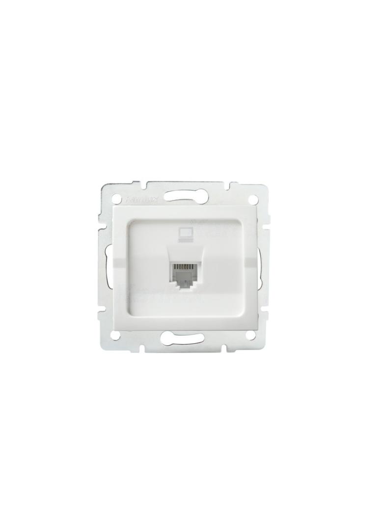 LOGI 02-1399-002 bi Adapter gniazda RJ45 LOGI 02-1399-002 bi kolor biały KANLUX