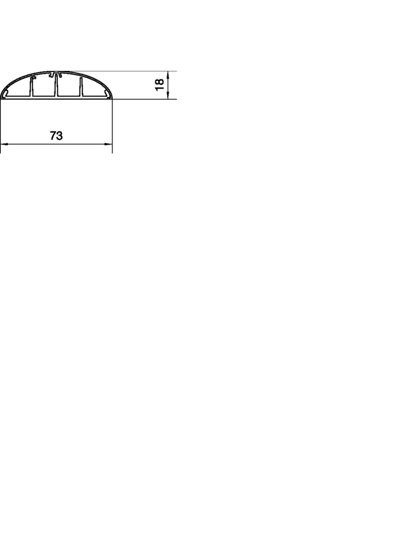 tehalit.AK Kanał podłogowy PVC z pokrywą 18x75 beżowy SL1807501019 HAGER