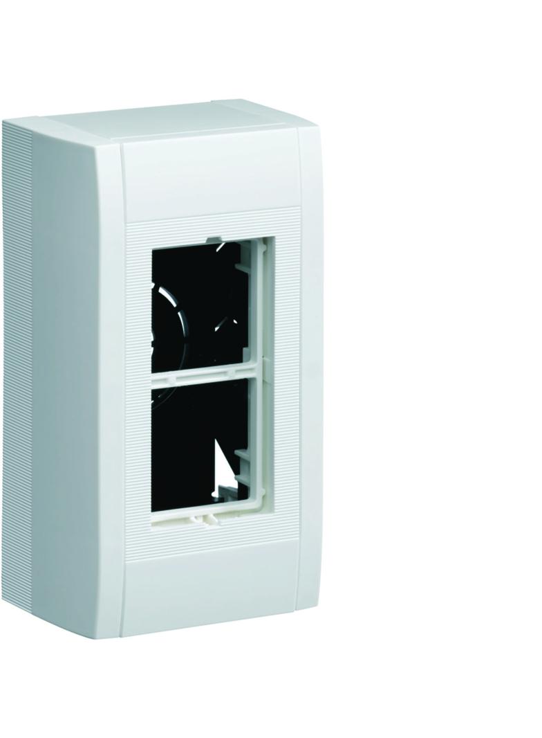 tehalit.LPT Puszka instalacyjna natynkowa pusta 2xgn (1x2) 45x45mm biały LPT02H HAGER